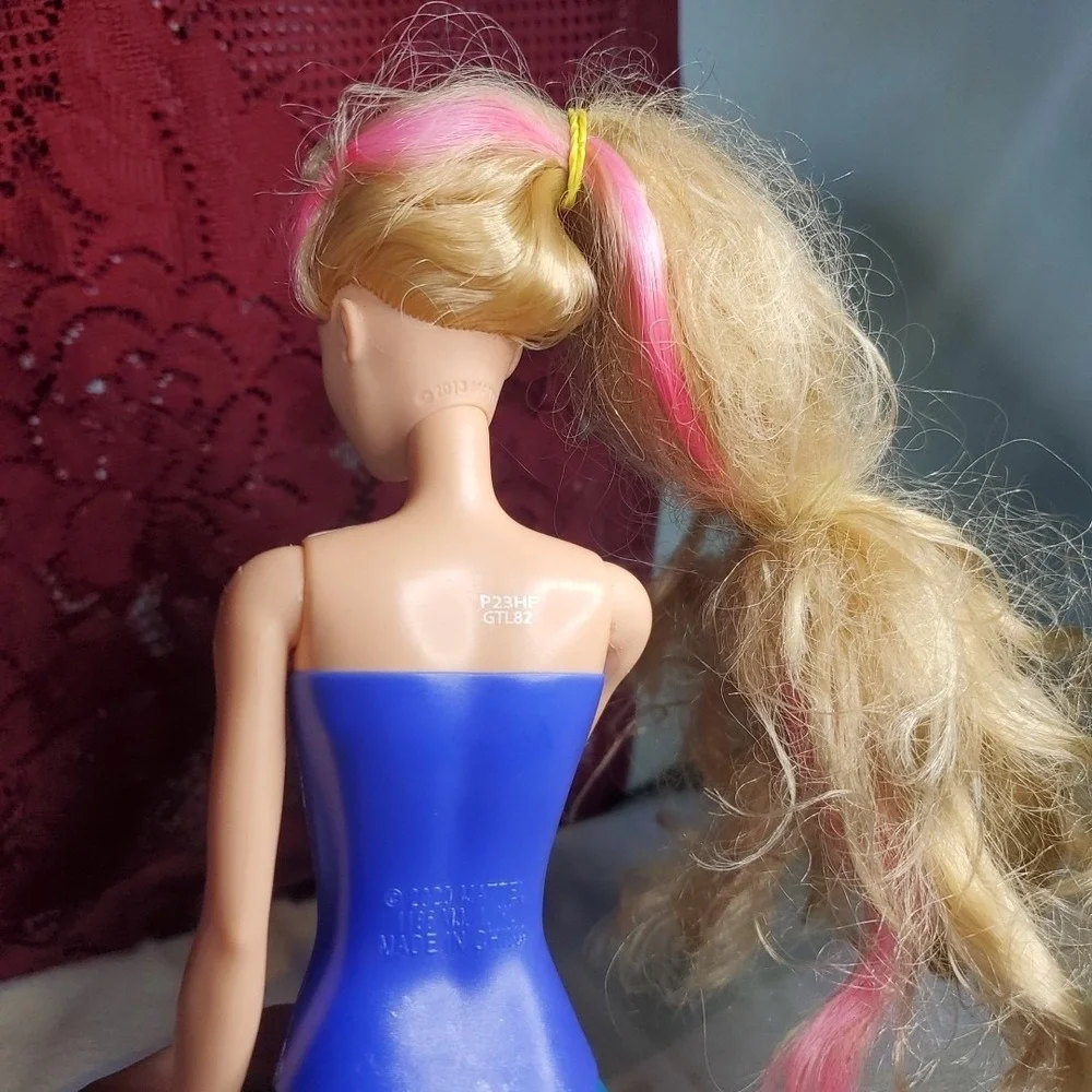 Barbie 12 inch Fashion Doll Kids Blue Pink Glitter Leg GTL82 Mattel 2020 Toy‎